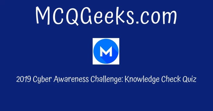 Cyber awareness challenge knowledge check