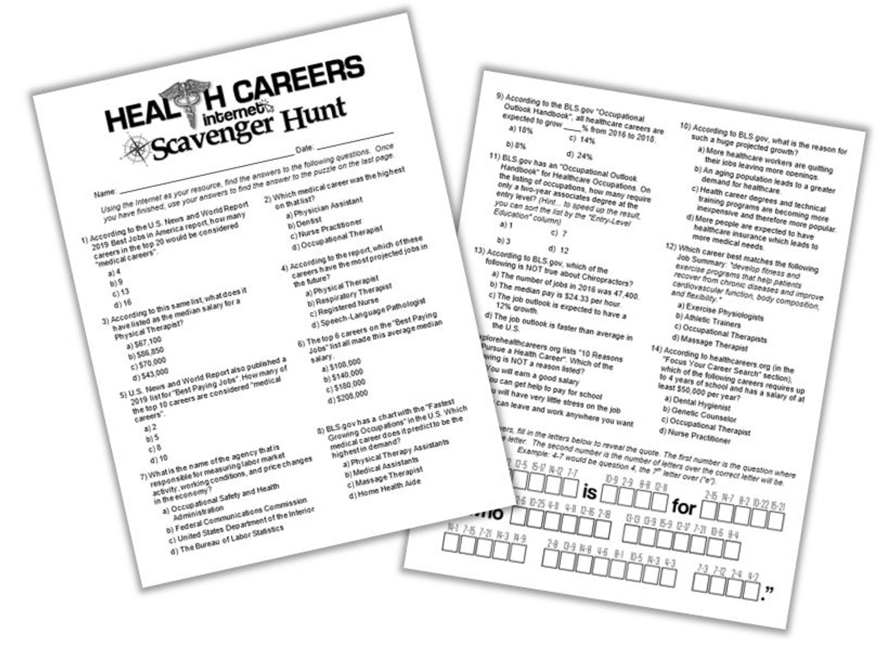 Internet scavenger hunt worksheet answer key